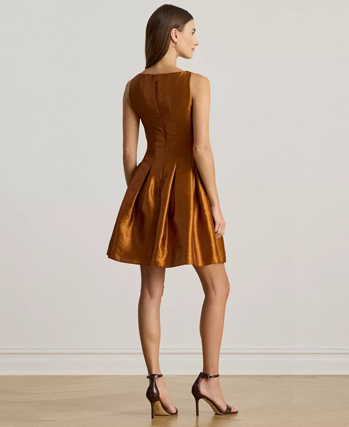 Women's Metallic Fit-and-Flare Cocktail Dress - thumbnail 4