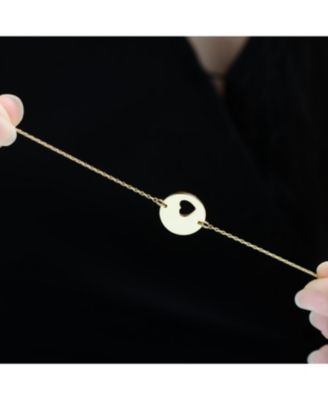 14K Gold Plated Heart Design Bracelet