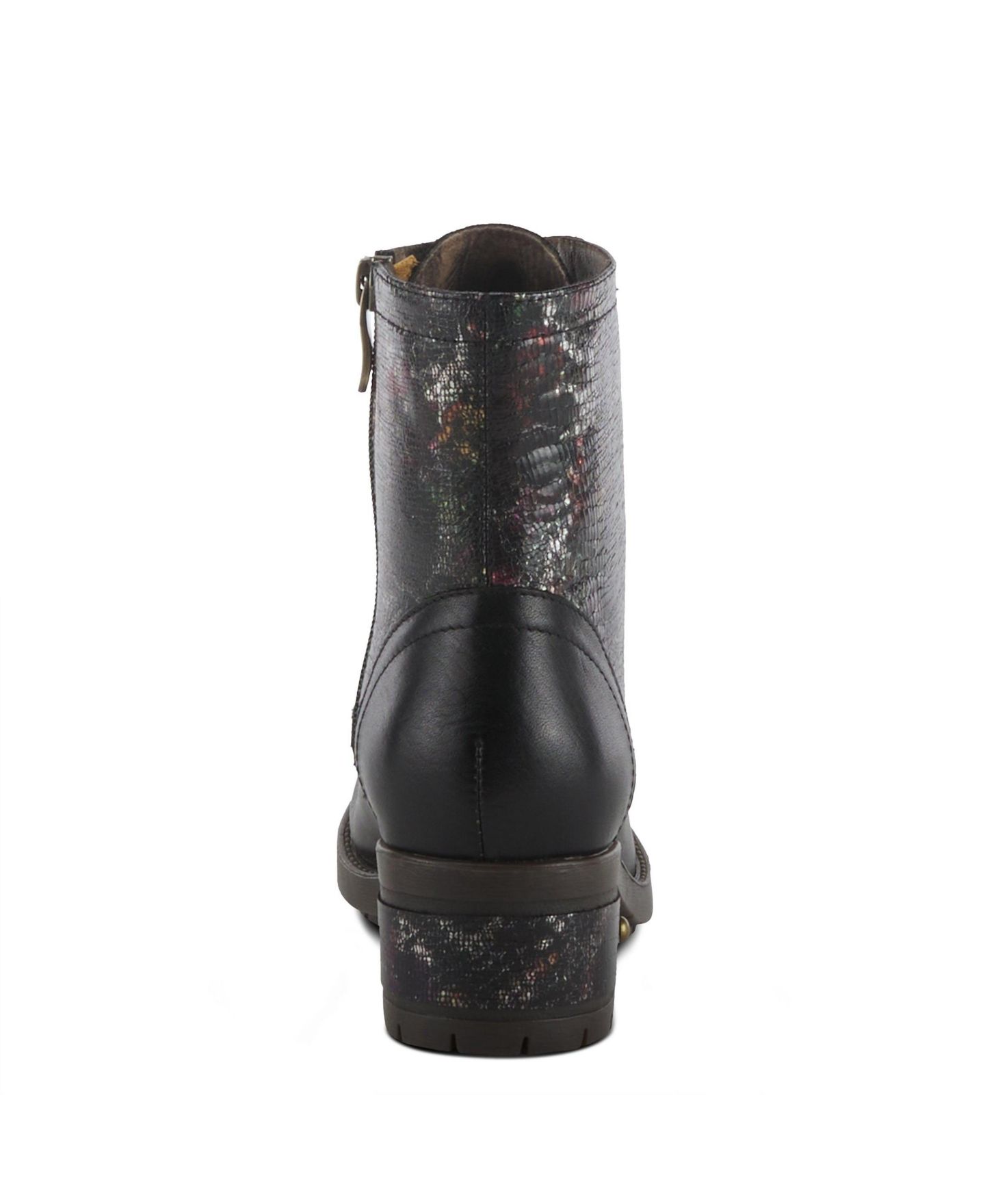 Женские ботинки L'Artiste Spring Step Marty-Met Heeled Bootie with Metallic Vamp, цвет: Чёрный разноцветный — фото 4