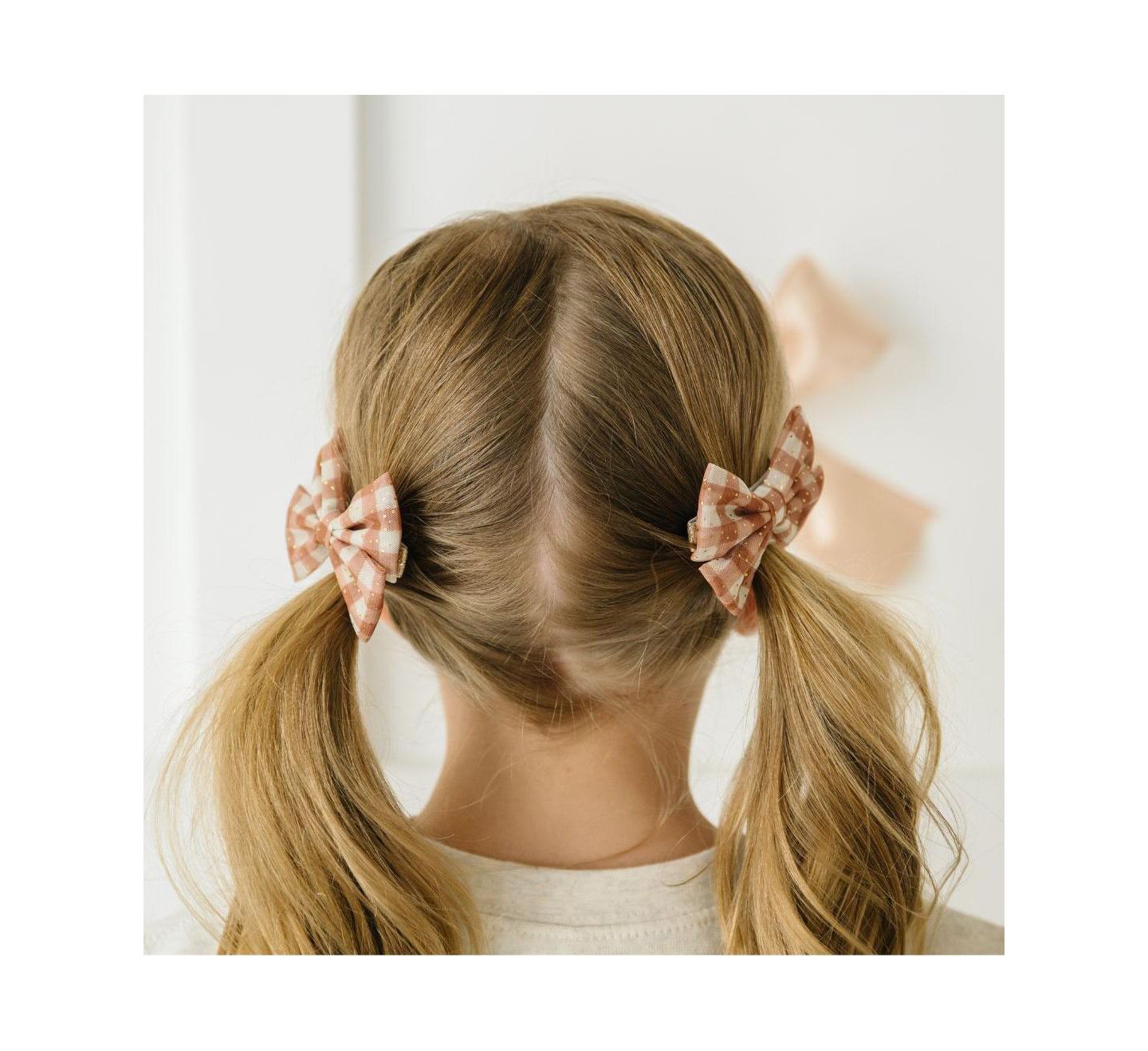 Аксессуары для волос Sweet Wink Gingham Printed Tulle Bow Clip Set для девочек, цвет: Разноцветный — фото 3