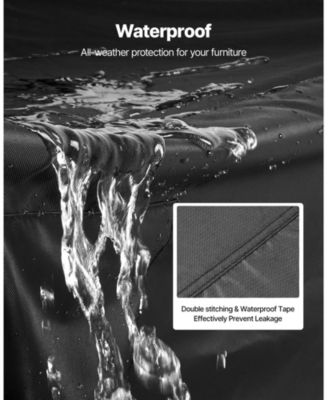 Outdoor 420D Waterproof Furniture Cover for Sofa, Chairs, and Table