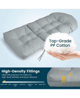 Set of 2 Patio Adirondack Chair Cushion High Back Fade Resistant 5'' Seat Pad Patio