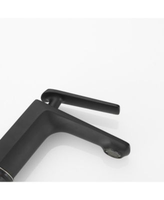Single Hole Single-Handle Bathroom Faucet in Matte Black