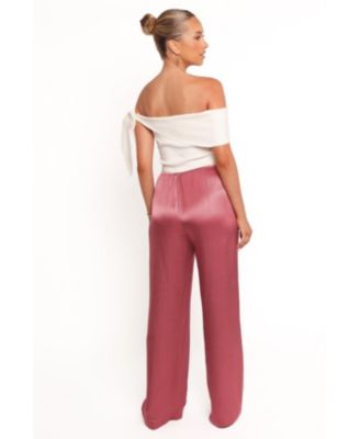Women's Carissa Satin Wide-Leg Pants