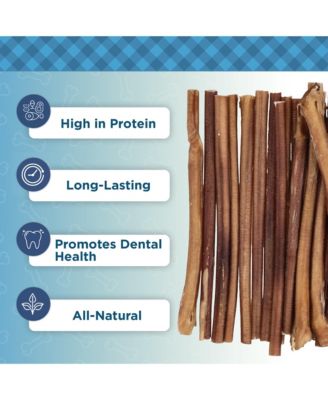 12” Bully Sticks for Dogs – Standard – 5 Count Bag – All-Natural, Single-Ingredient, Long-Lasting Dog Chews