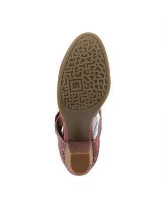 Spring Step Toolie Mary Jane Pump with Hand-Painted Vamp