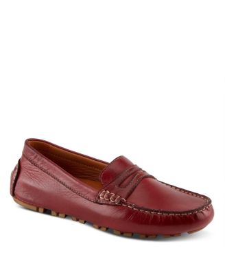 Audette Leather Moccasins with Removable Insole and Penny Keeper
