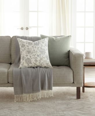 Cotton Slub 2-Pack Decorative Pillows, 20" x 20"