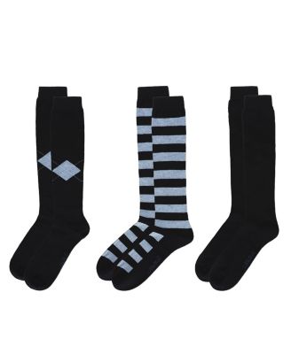 Big Girls 3 Pair Pack Soft Stripe Knee High Socks