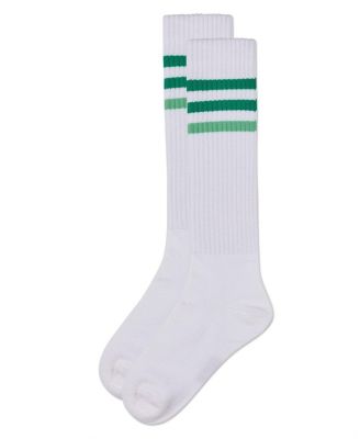 Little Girls TwoTone Varsity Stripe Knee High Socks