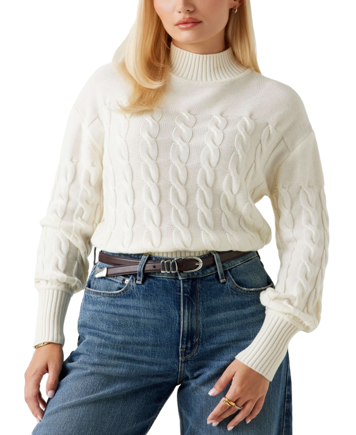 Guess Women's Elsa Turtle Neck Sweater