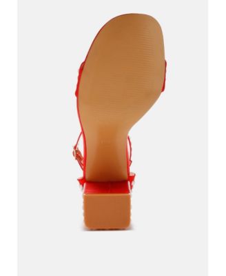 Womens Klebba Pearls Embellished Satin Sandals