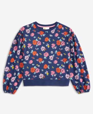Epic Threads - Girls 5-18 Floral-Print Sweatshirt