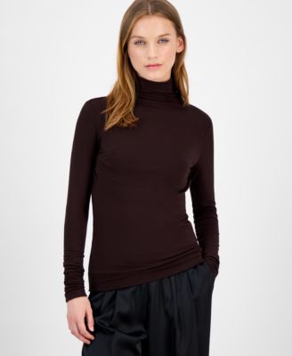 Women's Long-Sleeve Seamless Turtleneck