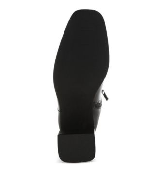 Womens Muskox Square Toe Faux Leather Boots