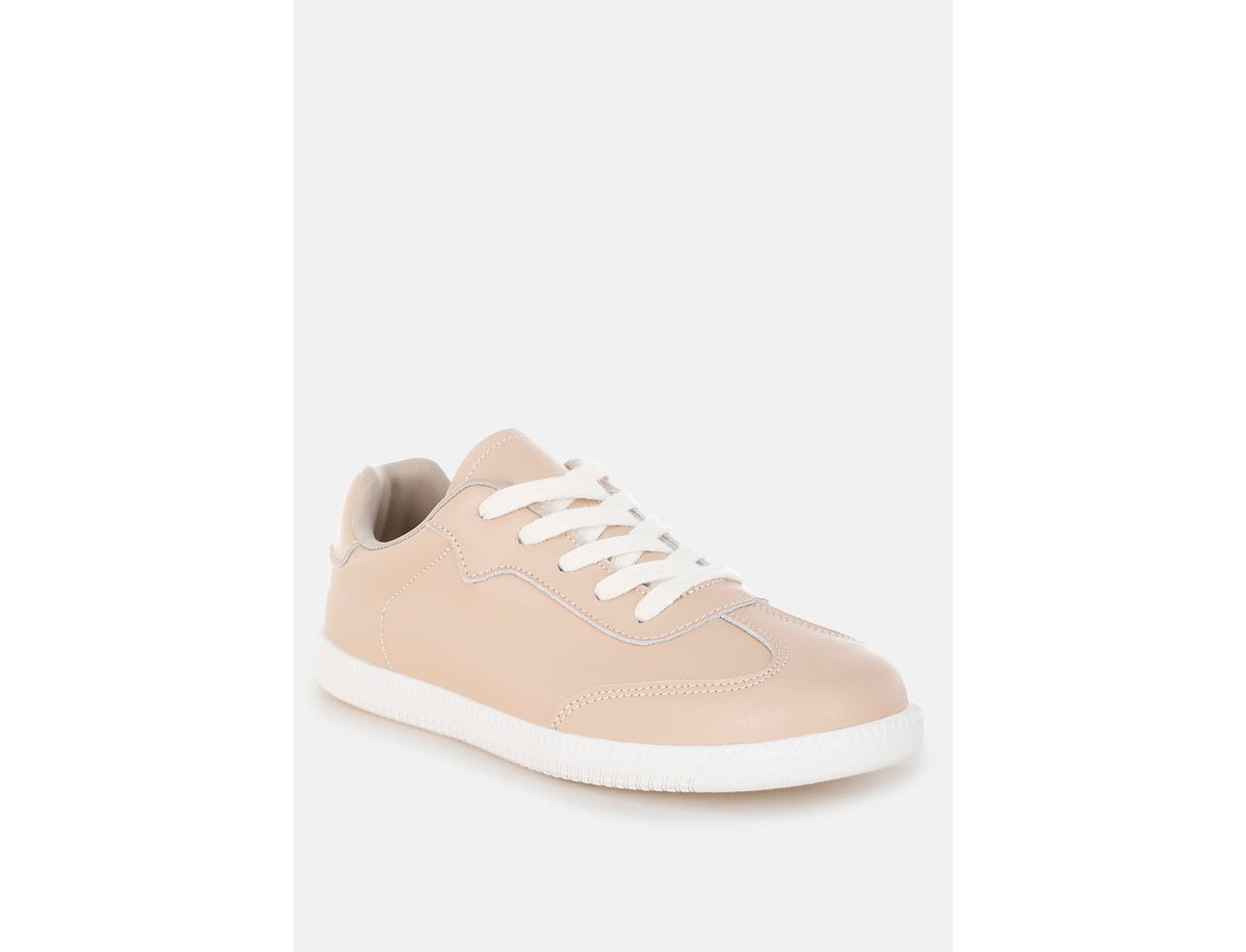 Женские кроссовки Rag & Co Bostonia Real Leather Casual, цвет: Бежевый кожаный — фото 5