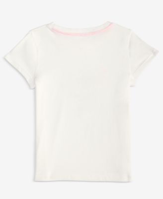 Girls' Toddler 2T-4T Floral Chicken Graphic Short-Sleeve T-Shirt, Macy's Exclusive