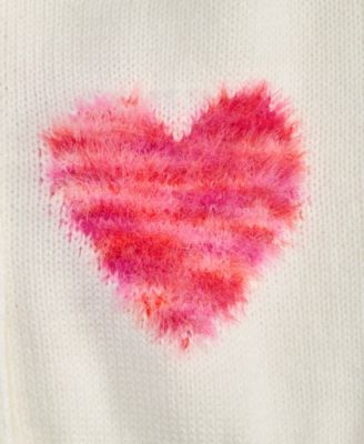 Girls' Toddler 2T-4T Heart Button Cardigan