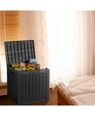 - 17.09'' W 30 Gallons Water Resistant Resin Lockable Deck Box