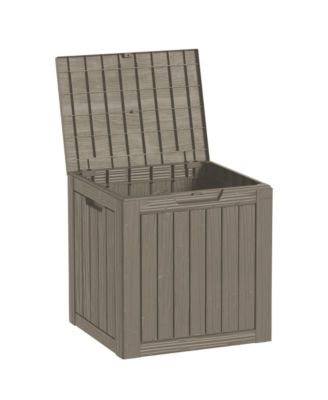 - W Gallons Water Resistant Resin Lockable Deck Box