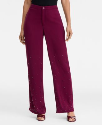 Women's High-Rise Embellished Pants