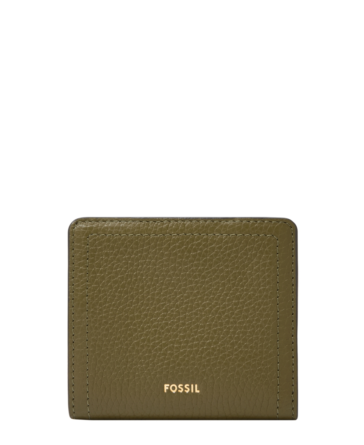 Fossil Logan Leather Small Bifold Wallet In Green