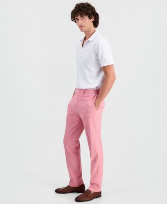 Tallia Men's Plaid Slim-Fit Dress Pants