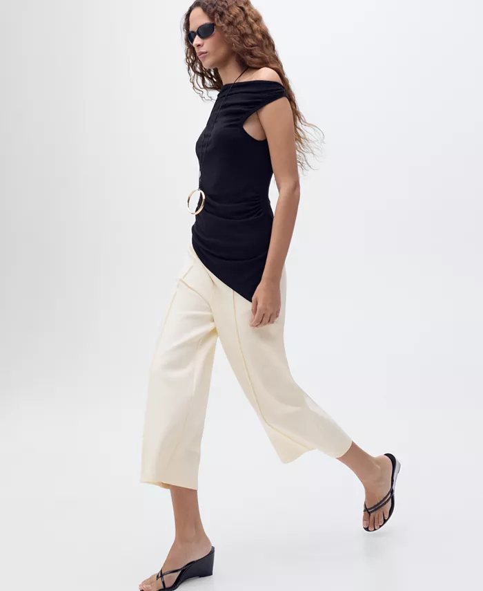 Women's Cotton Crop Pants - thumbnail 10