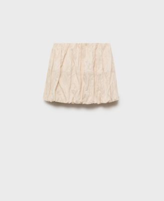 Women's Creased-Effect Balloon Skirt