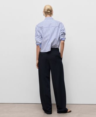 Women's Low-Rise Wide-Leg Pants