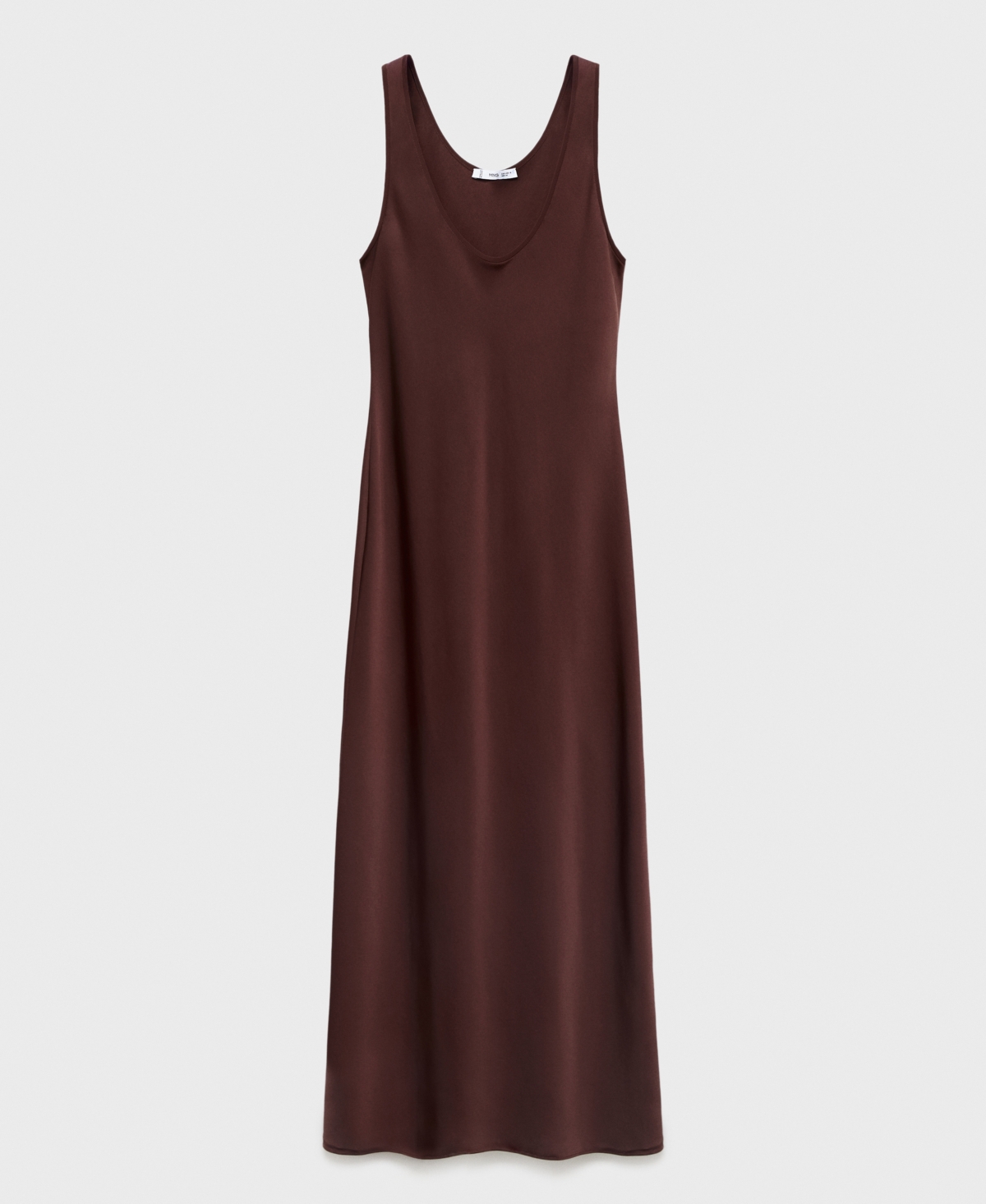 Mango Luisa Tank Dress In Brown