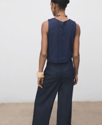 Women's Denim Crop Top