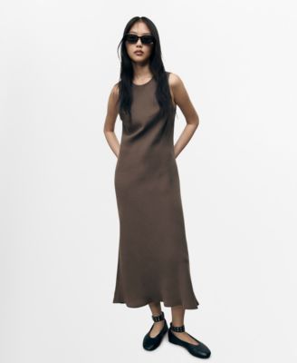 MANGO - Women's Modal Midi-Dress