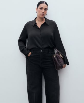 Women's High-Waisted Wide-Leg Jeans