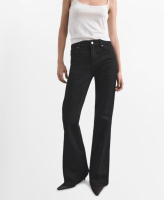 MANGO - Women's Violet Flared High-Rise Jeans