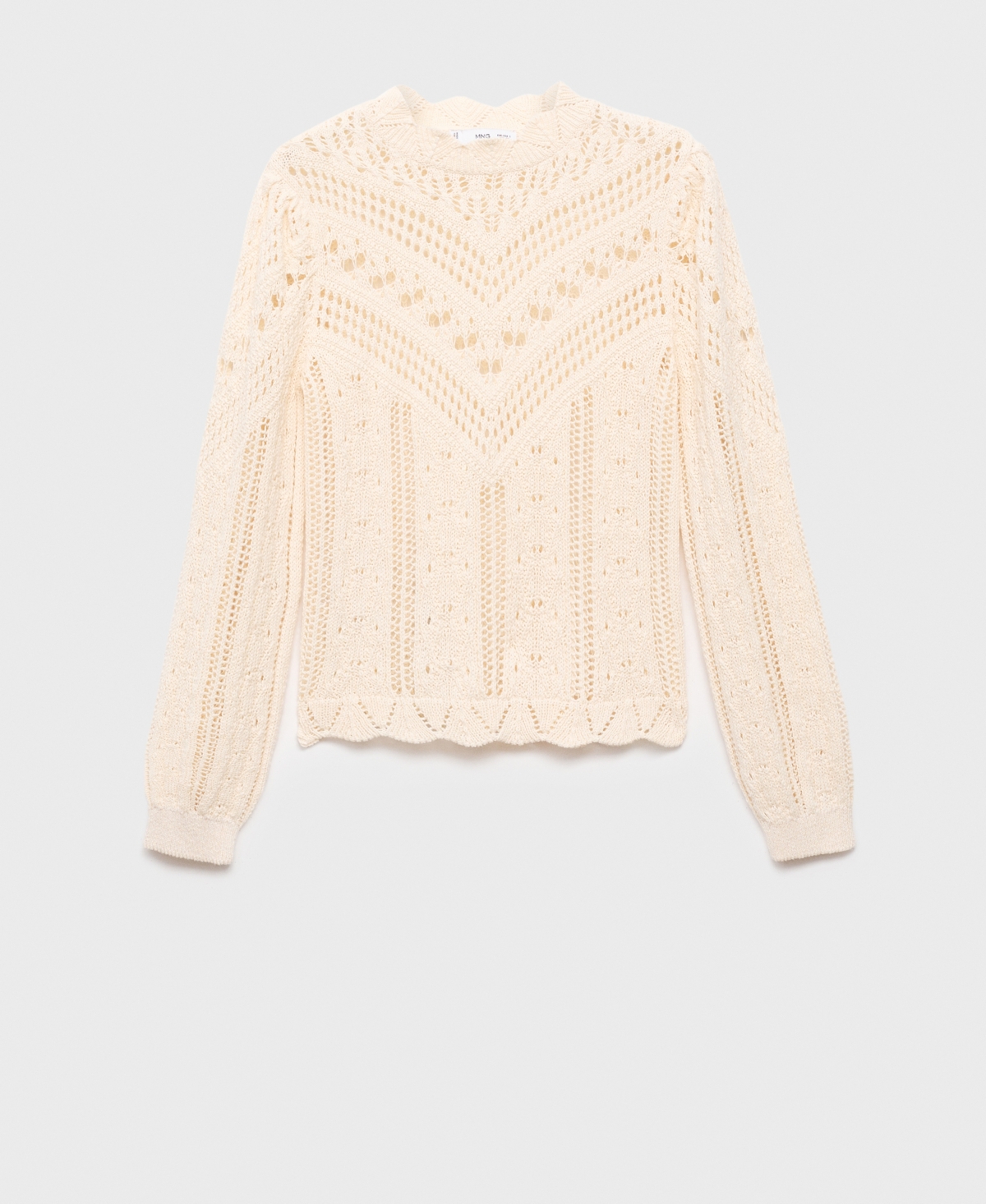 Mango Women's Openwork Details Knitted Sweater