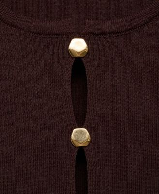 Women's Slits Detail Knitted Vest