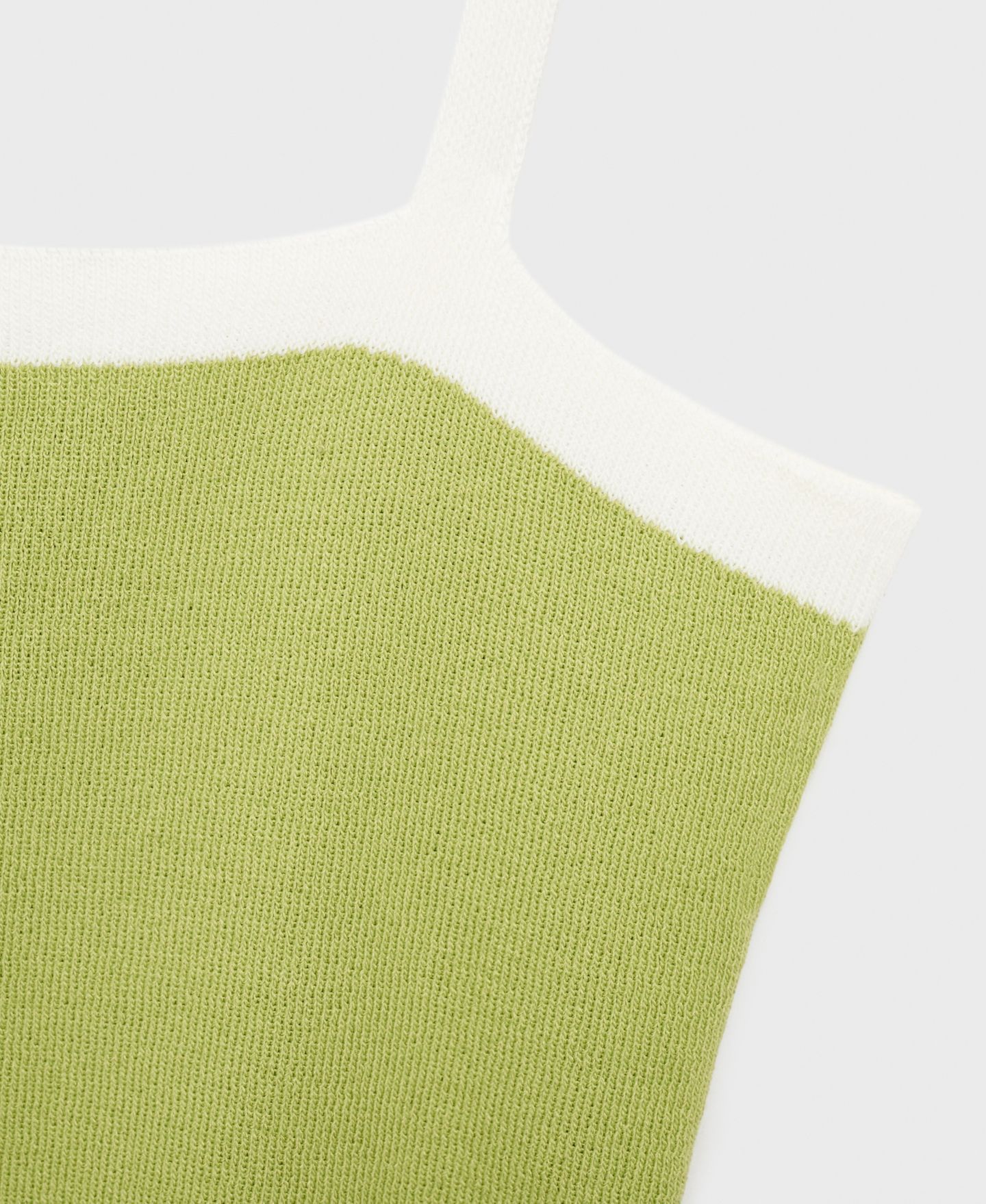 Женский топ Mango Crop Knitted, цвет: Пастельный зелёный — фото 5