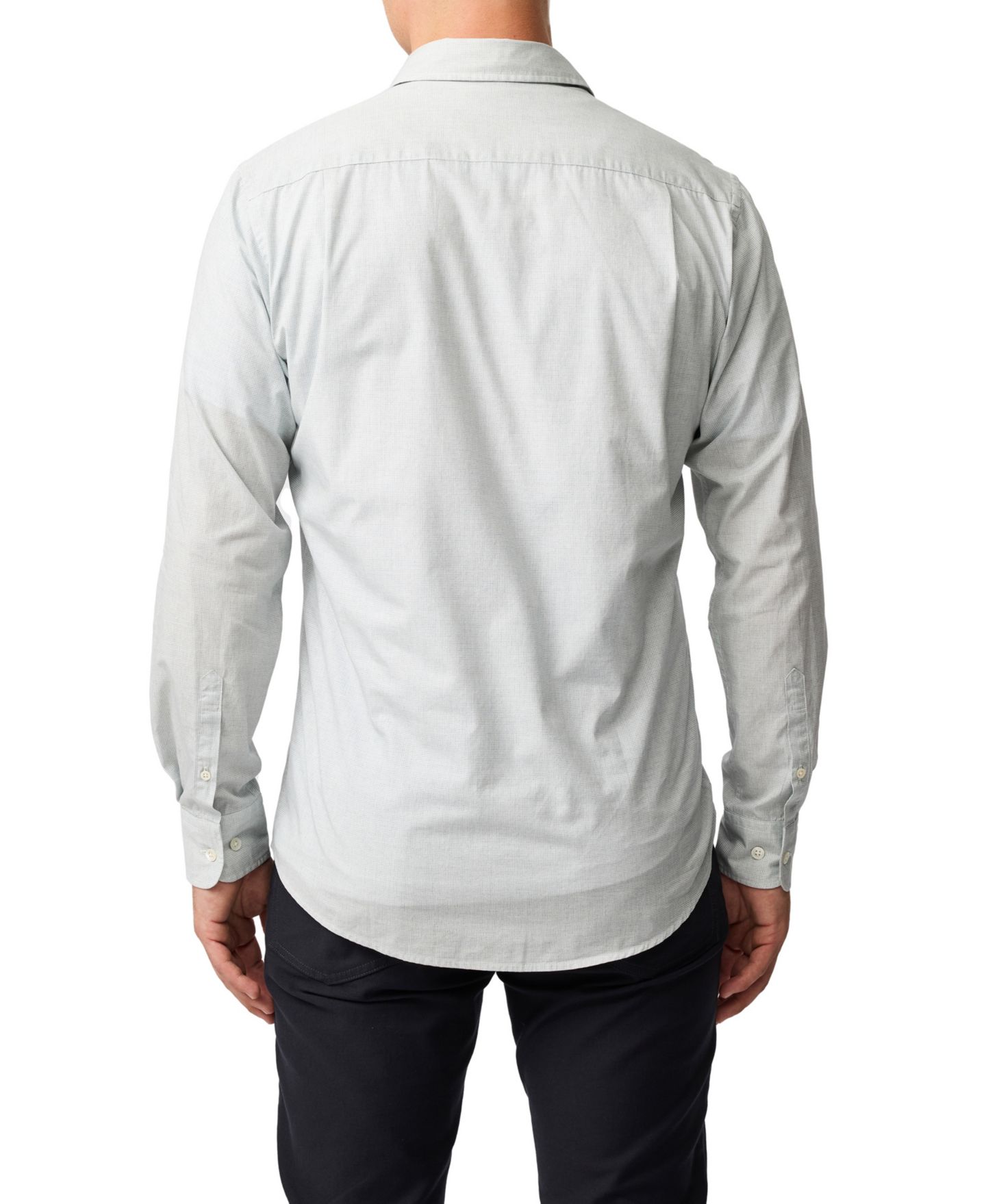 Мужская рубашка Rodd & Gunn Mount Riley Long Sleeve Slim Fit, цвет: Фисташковый — фото 5