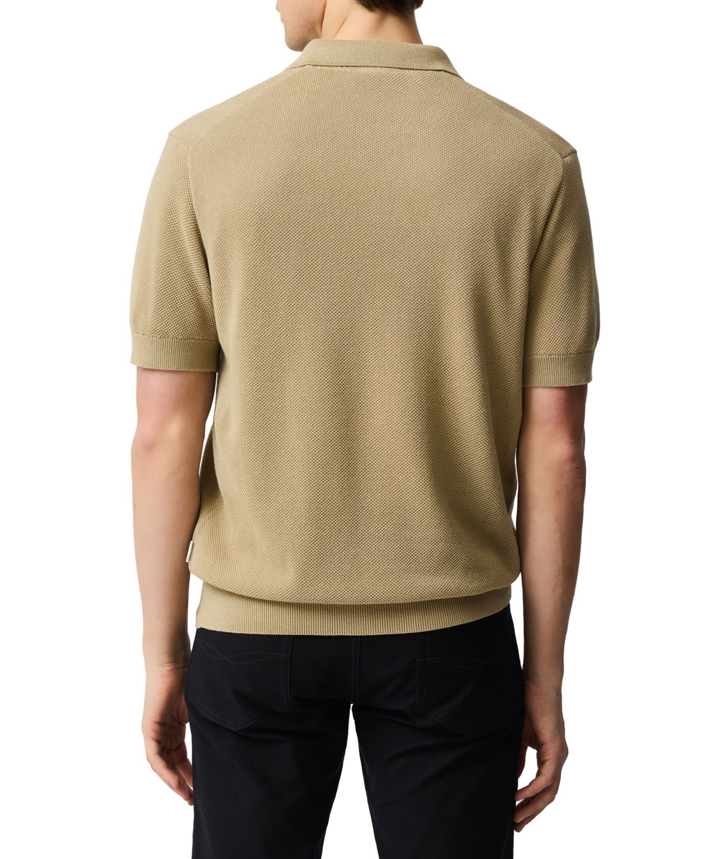 Мужское поло Rodd & Gunn Avalon Cotton Knitted Polo Shirt, цвет: Верблюжий — фото 4
