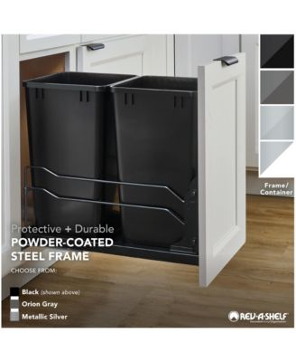 Double Pullout Trash Cans 35 qt. with Soft-close, 53WC-1835SCDM-212