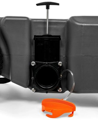 39007 Rhino Portable 36 Gallon RV Waste Holding Tank w/ Hose & Accessories