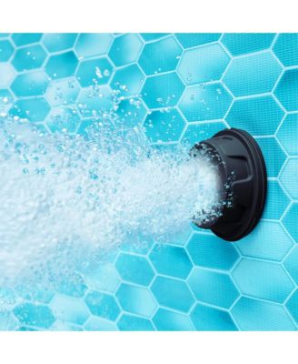 24'x12'x52" Oasis Rectangle Outdoor Above Ground Swimming Pool, Black