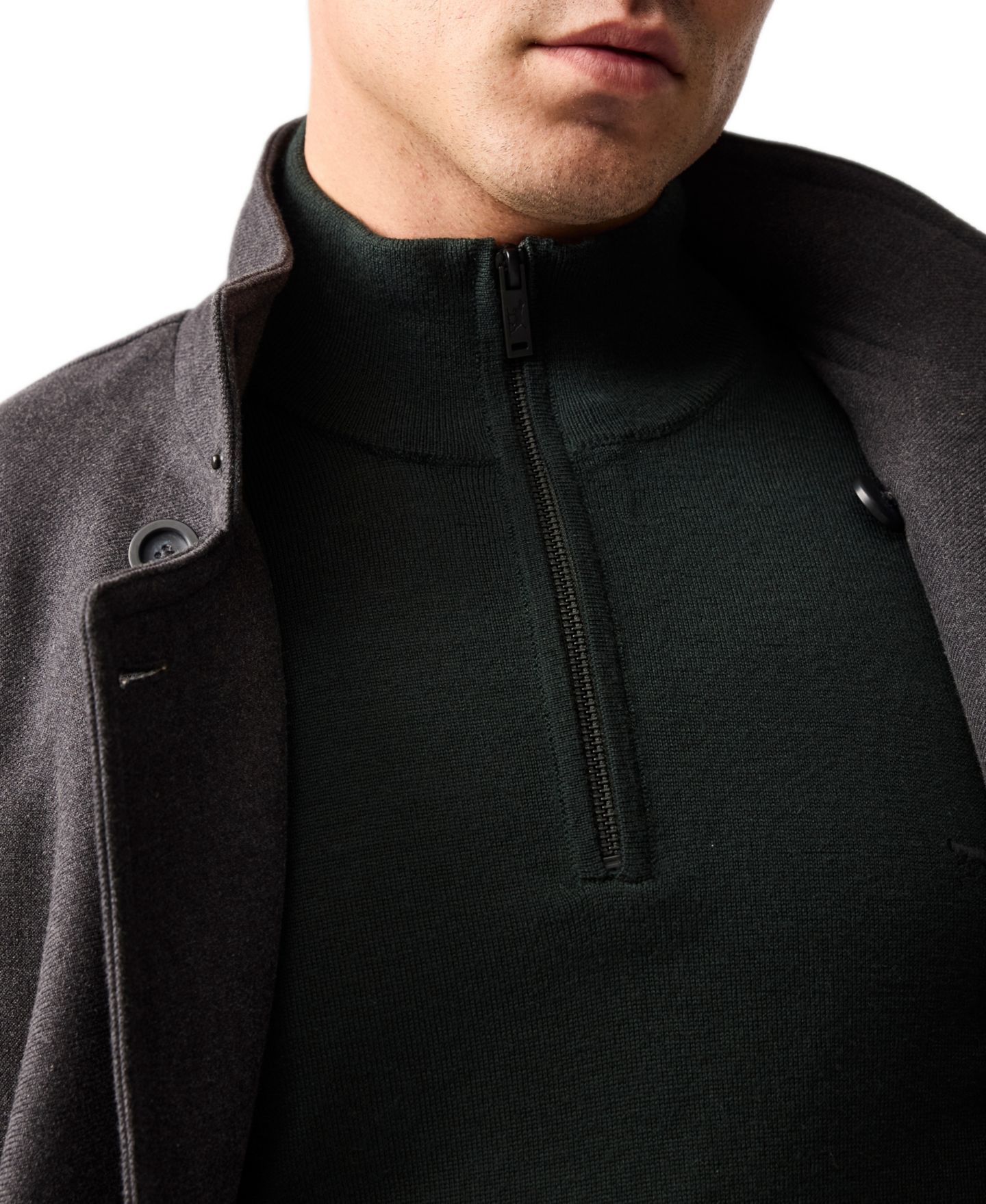 Мужской свитер Rodd & Gunn Nobles Knit, цвет: Тёмно-зелёный — фото 6
