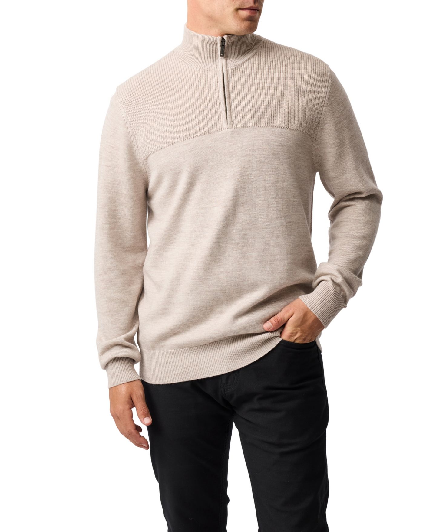 Мужской свитер Rodd & Gunn Quail Rise Knit, цвет: Натуральный — фото 1