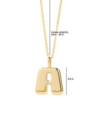 Letter Necklace - Bubble Letter Necklace