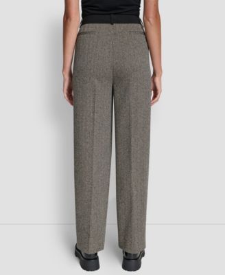 Petite Double Pleat Trousers