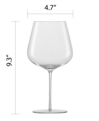 Vervino Burgundy Glasses, Set of 4