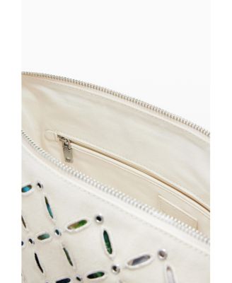 Women's Medium perforated crossbody bag