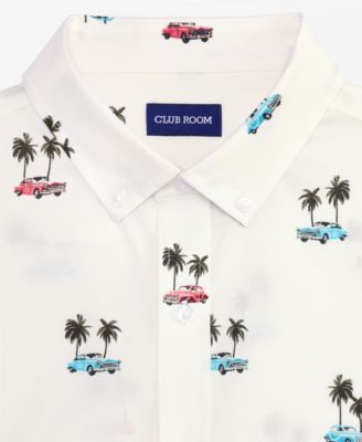 Men's Cotton Poplin Havana Button Shirt, Macy's Exclusive